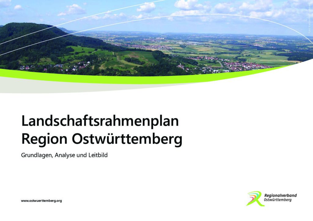 Landschaftsrahmenplan Region Ostwürttemberg – Grundlagen, Analyse und Leitbild, Broschüre
