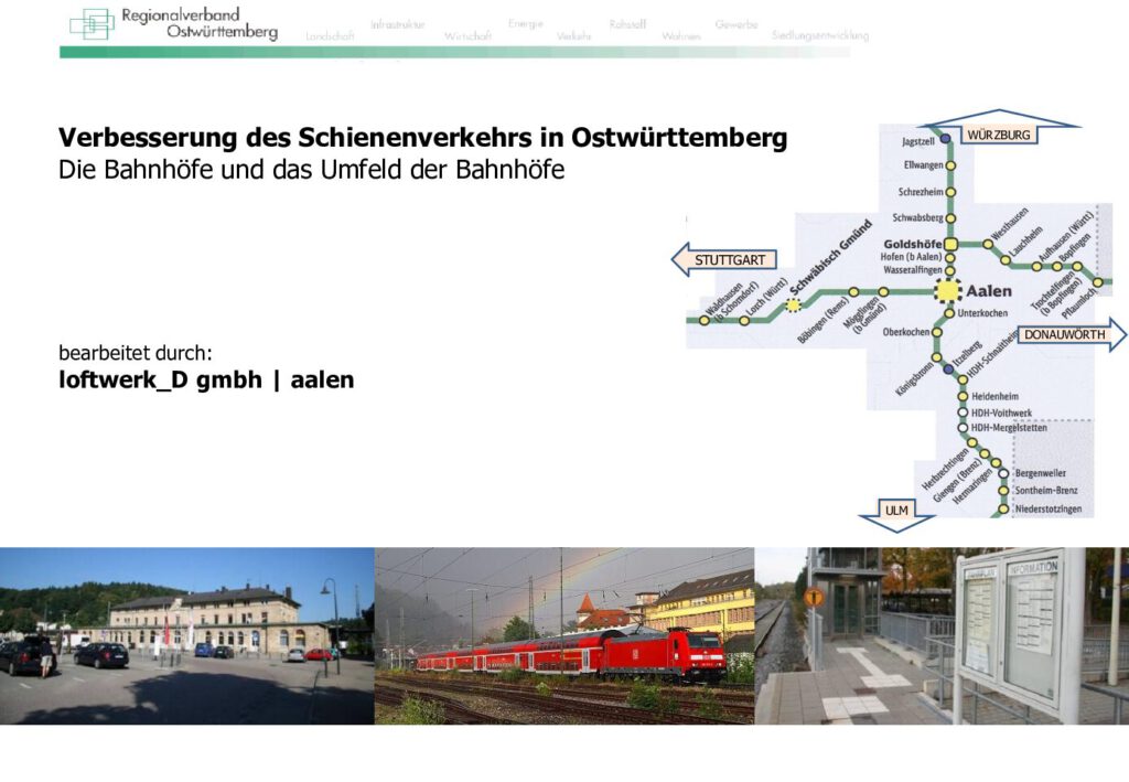 Verbesserung des Schienenverkehrs in Ostwürttemberg, Die Bahnhöfe und das Umfeld der Bahnhöfe