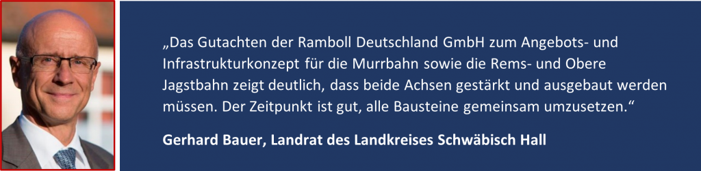 Zitat des Landrates Gerhard Bauer, Landkreises Schwäbisch Hall